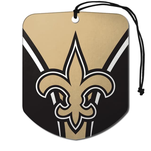 New Orleans Saints Air Freshener 2 Pack Shield Design - Detroit Game Gear