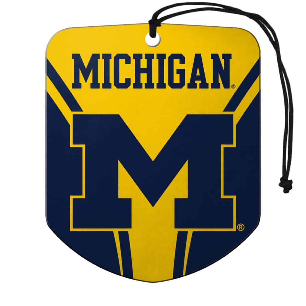 Michigan Wolverines Air Freshener Shield Design 2 Pack - Detroit Game Gear