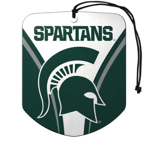 Michigan State Spartans Air Freshener Shield Design 2 Pack