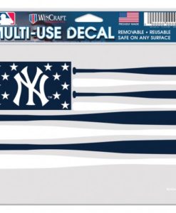 New York Yankees 5"x6" Navy Baseball Bats Flag Multi-Use Decal