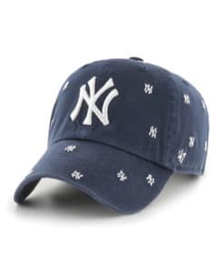 New York Yankees Women's 47 Brand Confetti Navy Clean Up Adjustable Hat