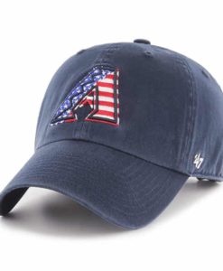 Arizona Diamondbacks Red White & Blue 47 Brand Navy Clean Up Adjustable Hat