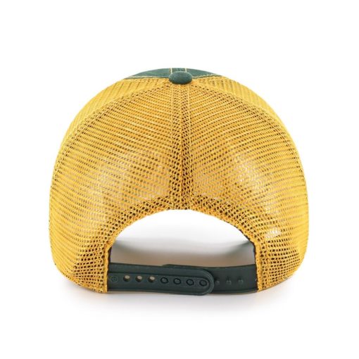 Oakland Athletics 47 Brand Trawler Dark Green Yellow Clean Up Snapback Hat - Image 2