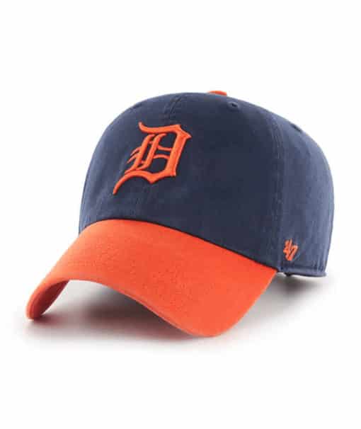Detroit Tigers 47 Brand Navy Orange Clean Up Adjustable Hat