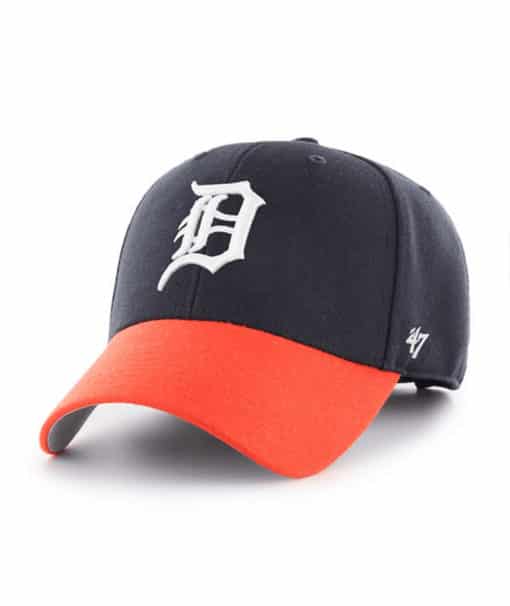 Detroit Tigers 47 Brand Navy Orange MVP Adjustable Hat