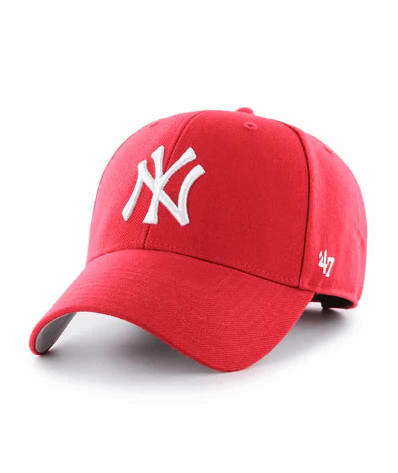 New York Yankees 47 Brand Red MVP Adjustable Hat - Detroit Game Gear