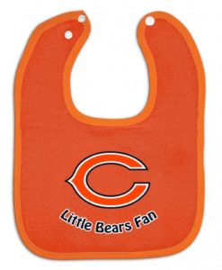 Chicago Bears Orange Snap Baby Bib