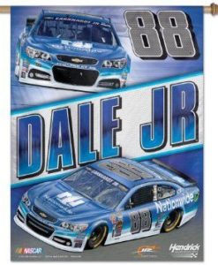 Dale Earnhardt Jr Nascar 27"x 37" Blue Vertical Flag