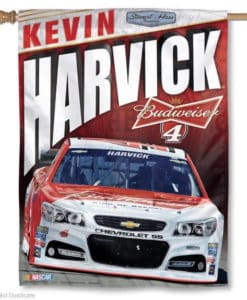 Kevin Maverick Nascar 27" x 37" Red Vertical Flag