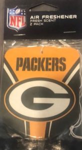 Green Bay Packers Air Freshener 2 Pack Shield Design - Detroit Game Gear