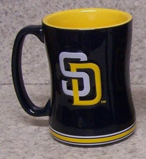 San Diego Padres Coffee Mug 14oz Sculpted