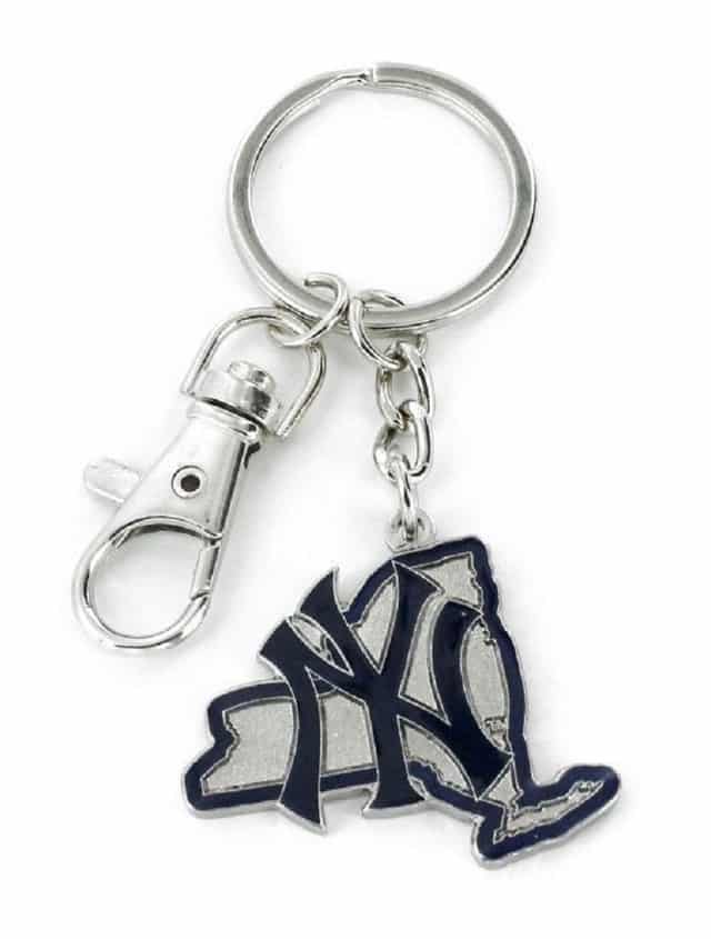 New York Yankees Keychain State Design Detroit Game Gear