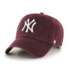 New York Yankees 47 Brand Maroon Clean Up Adjustable Hat