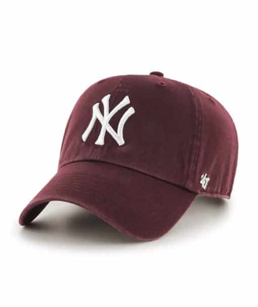 New York Yankees 47 Brand Maroon Clean Up Adjustable Hat