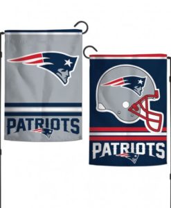 New England Patriots 12.5"x18" 2 Sided Garden Flag
