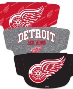 Detroit Red Wings Mask Face Cover 3 Pack