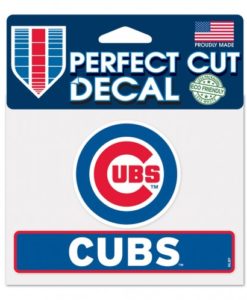 Chicago Cubs 4.5"x5.75" Color Perfect Cut Decal