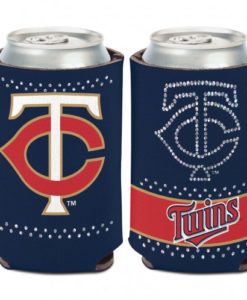 Minnesota Twins 12 oz Bling Navy Can Koozie Holder