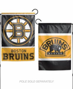 Boston Bruins Flag 12x18 Garden Style 2 Sided