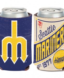 Seattle Mariners 12 oz Navy Cooperstown Can Koozie Holder