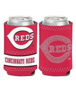 Cincinnati Reds 12 oz Bling Red Can Koozie Holder