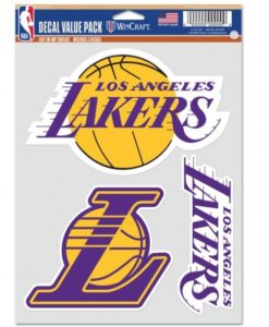 Los Angeles Lakers Decal Multi Use Fan 3 Pack