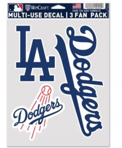 Los Angeles Dodgers Decal Multi Use Fan 3 Pack