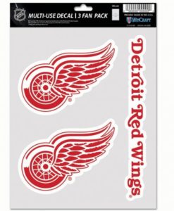 Detroit Red Wings Decal Multi Use Fan 3 Pack