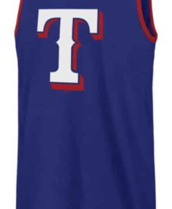 Texas Rangers 47 Brand Men's Blue Splitter Tank Top