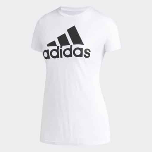 Women's Adidas White Badge of Sport MEDIUM T-Shirt Tee