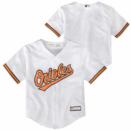 Baltimore Orioles Baby White Home Jersey