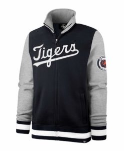 Detroit Tigers Men's 47 Brand Navy Classic Iconic Track Full Zip Jacket