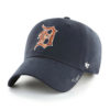 Detroit Tigers Women's 47 Brand Navy Orange Sparkle Clean Up Adjustable Hat