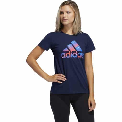 Women's Adidas Navy Go To Performance T-Shirt Tee