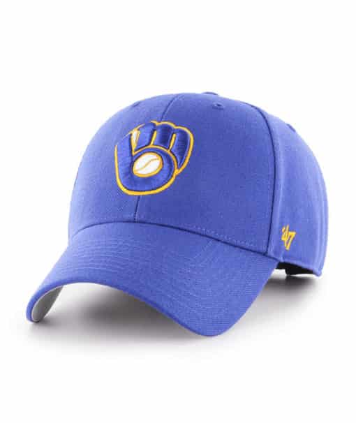 Milwaukee Brewers 47 Brand Blue MVP Adjustable Hat