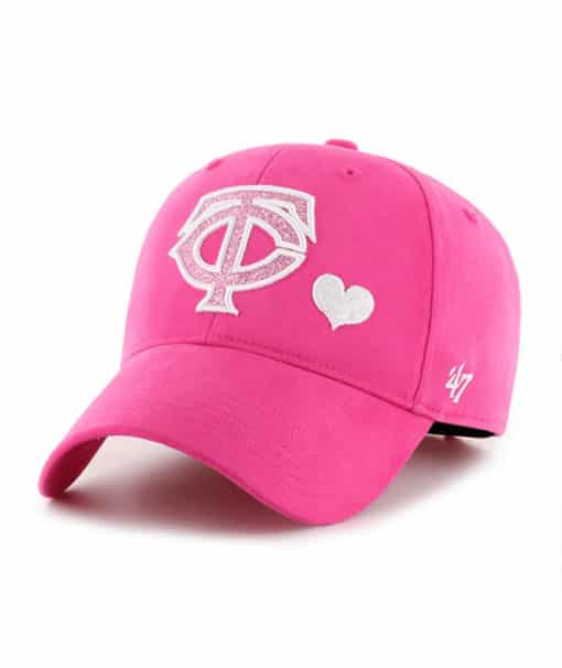 Minnesota Twins KIDS Girls 47 Brand Pink Sugar Sweet MVP Adjustable Hat
