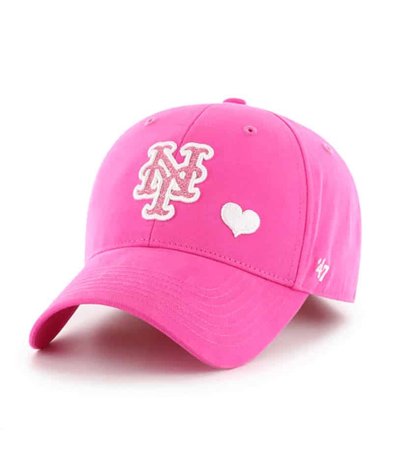 Youth Atlanta Braves Pink Clean Up Adjustable Hat