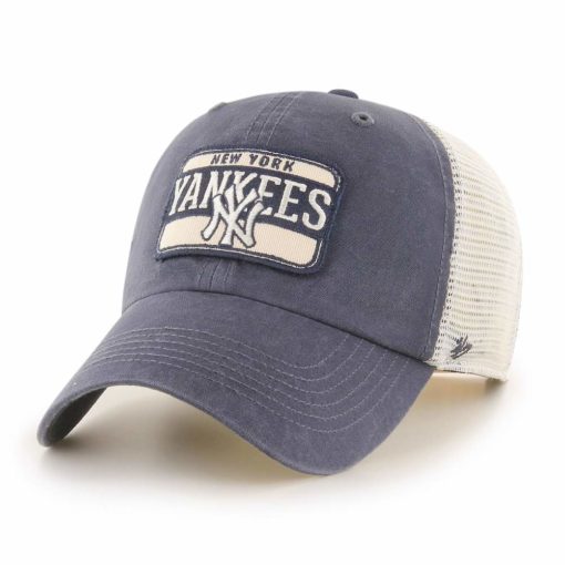 New York Yankees 47 Brand Fluid Vintage Navy Clean Up Mesh Snapback Hat