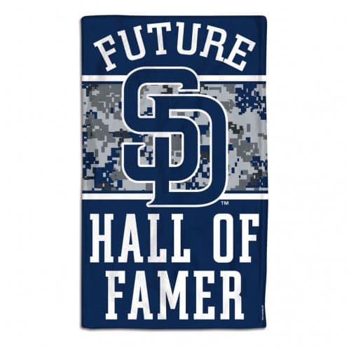 San Diego Padres Future Hall of Famer Navy Baby Burp Cloth