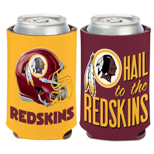 Washington Redskins 12 oz Maroon Gold Slogan Can Koozie Holder