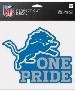 Detroit Lions 8"x8" Color One Pride Perfect Cut Decal