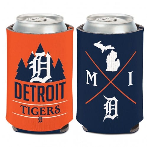 Detroit Tigers 12 oz Hipster Navy Orange Can Koozie Holder
