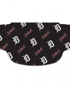Detroit Tigers Navy Print Mask Face Cover