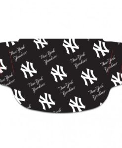 New York Yankees Navy Print Mask Face Cover