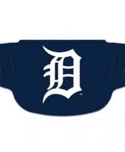 Detroit Tigers Navy D Mask Face Cover