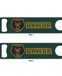 Baylor Bears Greeen Metal Bottle Opener 2-Sided