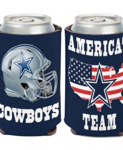 Dallas Cowboys Slogan 12 oz Navy Can Koozie Holder