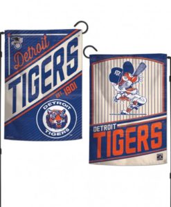 Detroit Tigers Cooperstown 12.5″x18″ 2 Sided Navy Garden Flag