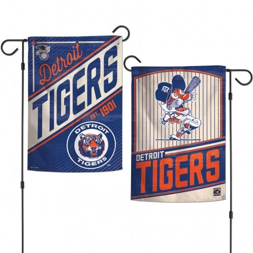 Detroit Tigers Cooperstown 12.5″x18″ 2 Sided Navy Garden Flag