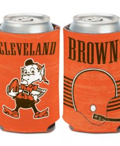 Cleveland Browns Retro 12 oz Orange Can Koozie Holder